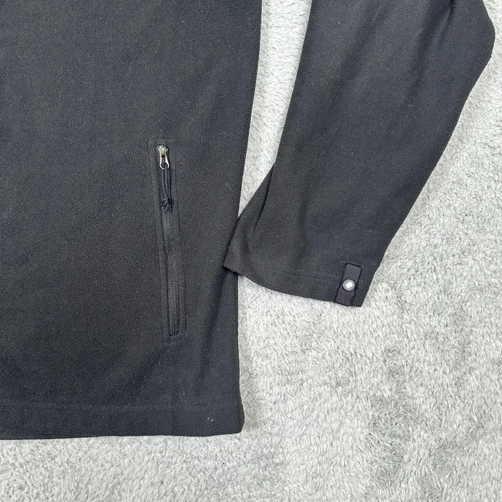 The North Face Mens Black Full Zip Fleece Jacket Recycled Polyester Outdoor Sz L